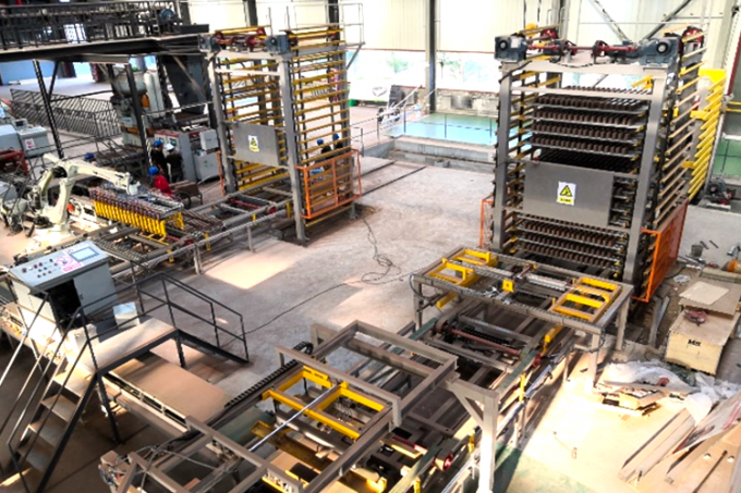 163.5KW Automatic Loading And Unloading System For Brick Conveying
