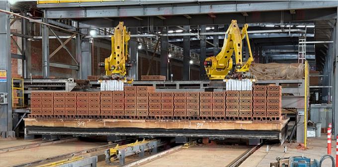 High-Speed Brick Packaging Line -Moisture-Proof Film Wrapping