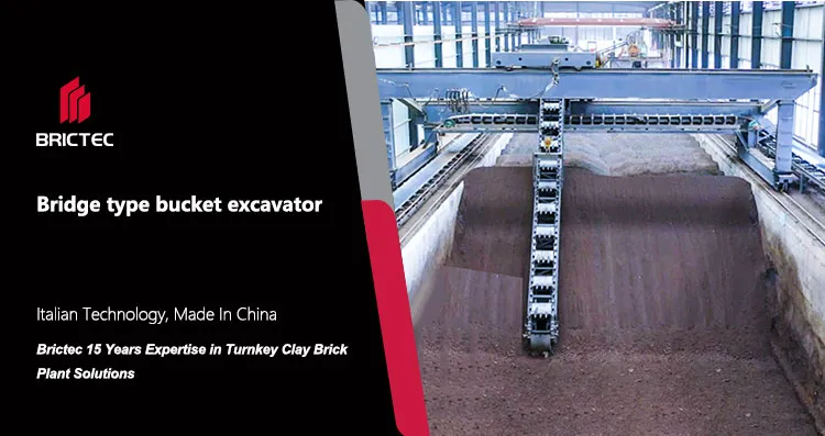Brick Making Machinery Bridge-Type Bucket Excavator&Multi-Bucket Reclaimer for Raw Material Storage 0