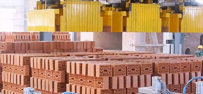 Automated Brick Unloading & Packaging Machine with Multi-Gripper