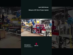Clay Brick Machine in Production Line and Buliding Process in Malaysia CBT Project