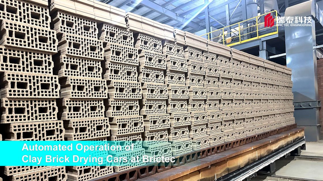 Brick Cart in Tunnel Kiln of Clay Brick Making Production Line in Block ...