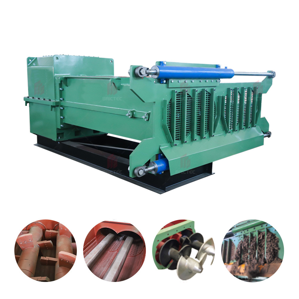 Front Making Machine Clay Brick Making Machine Front Stencil Mixing Extruder in Brick Making ...